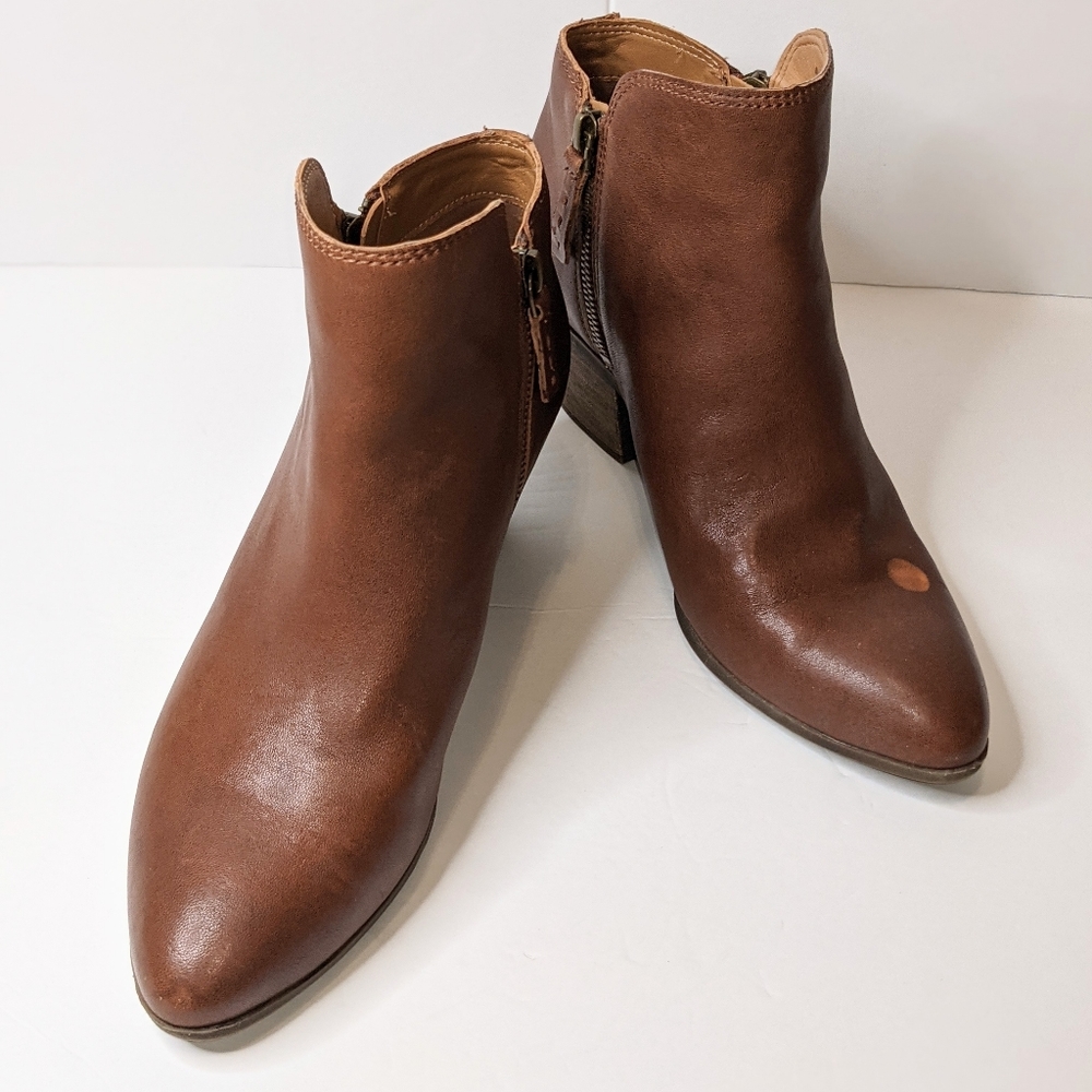 Frye Judith Brown Heeled Booties size 9M